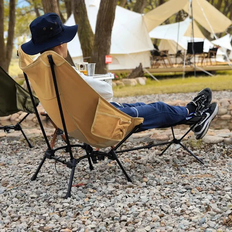 WEST TUNE Universal Camping Chair Foot Rest Folding Attachable Footstool for Outdoor Use