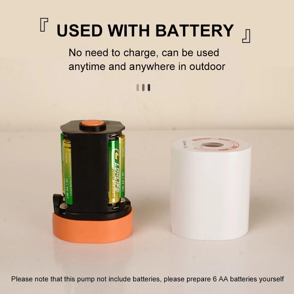 WESTTUNE 2-in-1 Wireless Air Pump – Portable Battery-Powered Inflator & Deflator for Camping