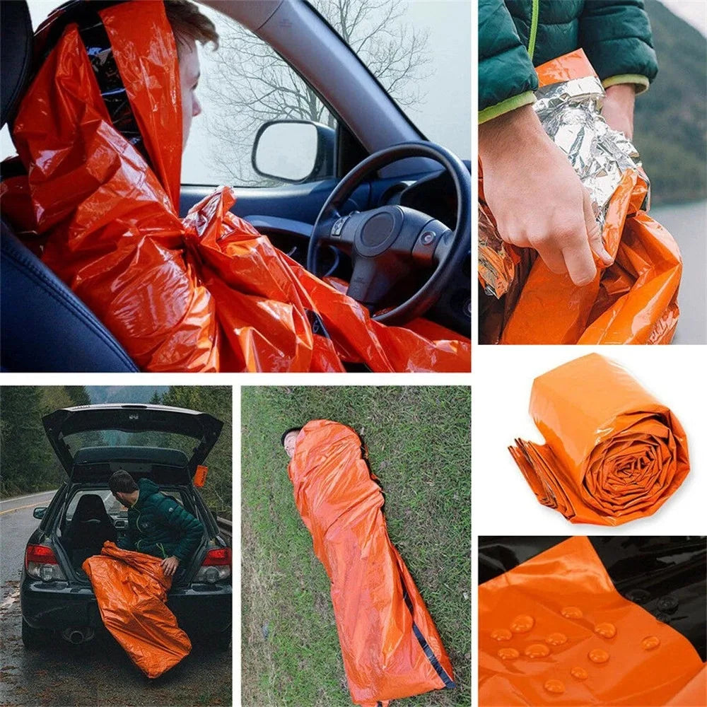 Portable Waterproof Emergency Survival Sleeping Bag for Camping and First Aid