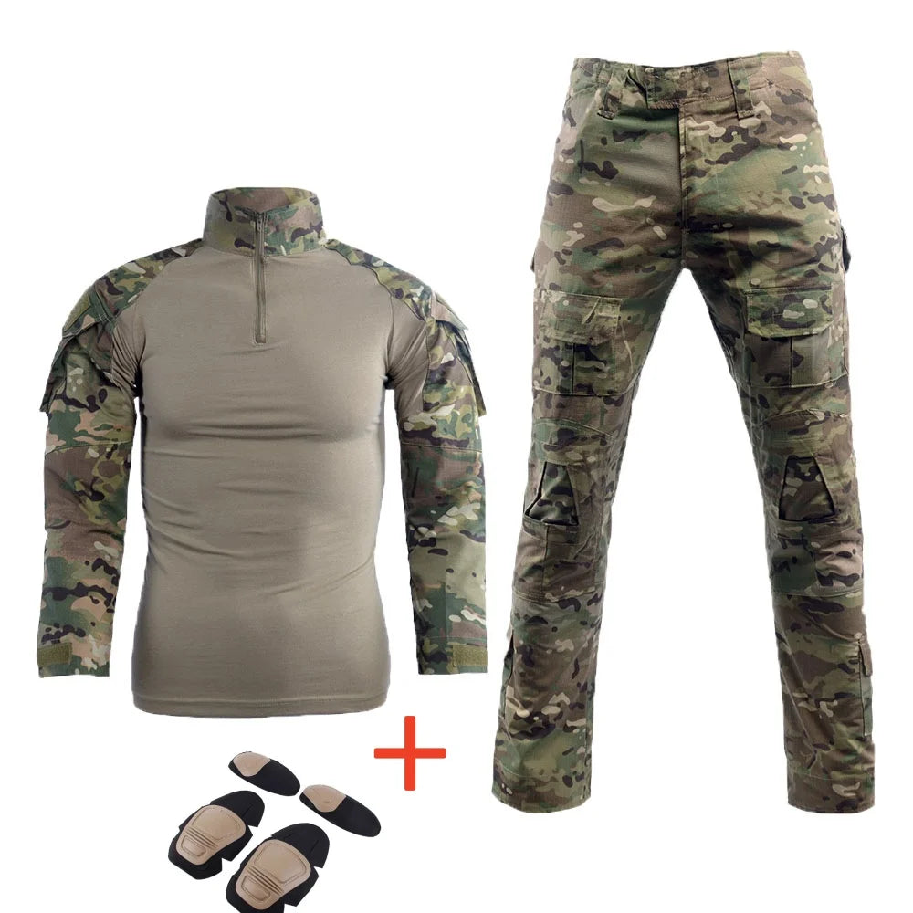 G2 Combat Tactical Suit – Multicam Camouflage Hunting & Airsoft, Outdoor Hunting Ghillie Suit
