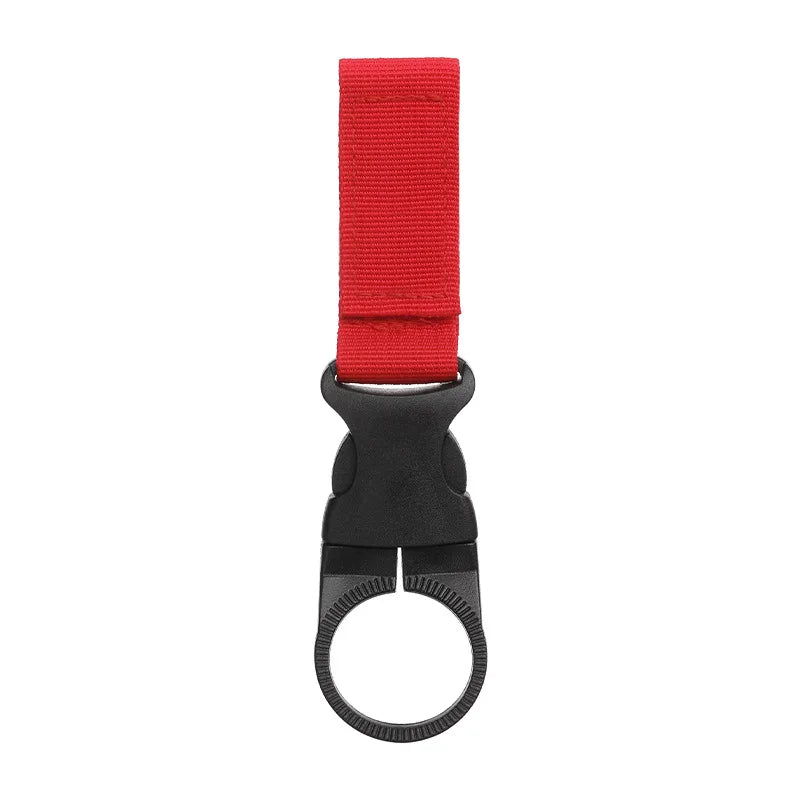 LISM Portable Outdoor Kettle Buckle – Nylon Webbing Water Bottle Holder for Camping & Hiking