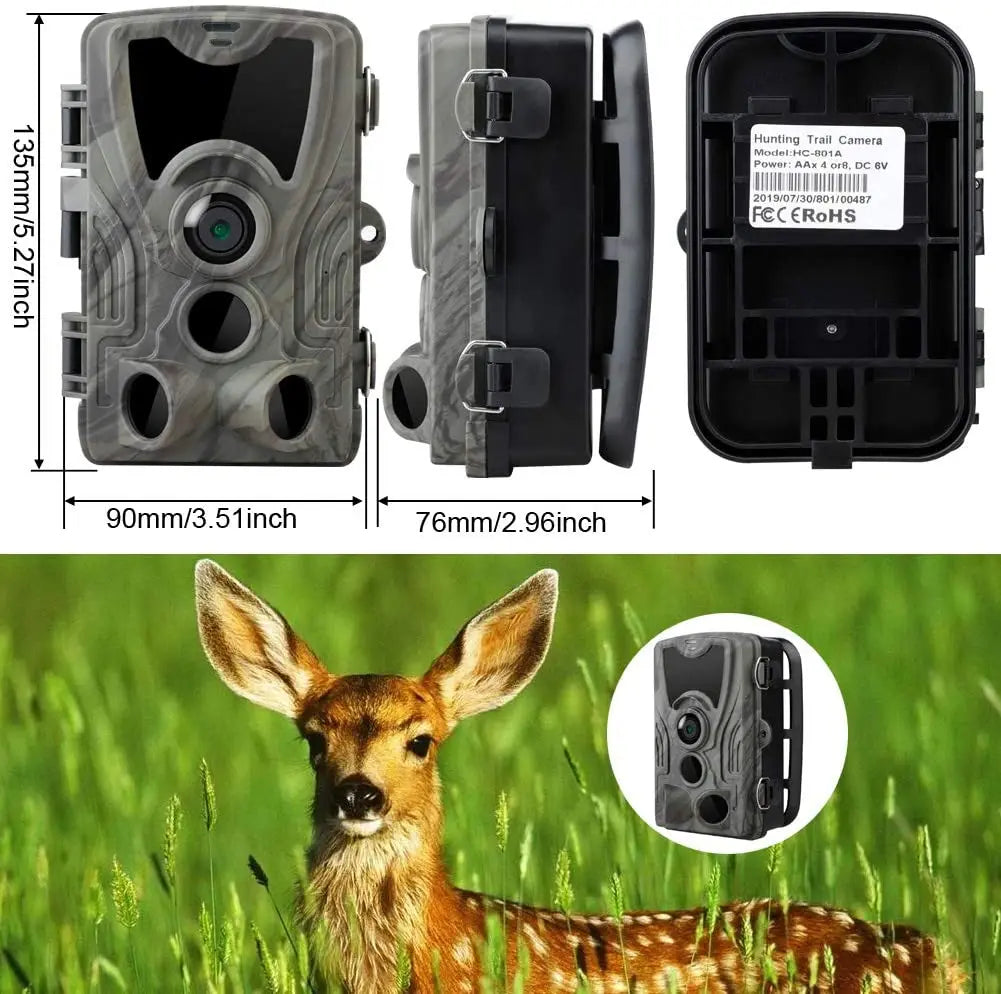 SUNTEKCAM HC-801A 20MP Trail Camera – 1080P Night Vision Wildlife Cam IP65
