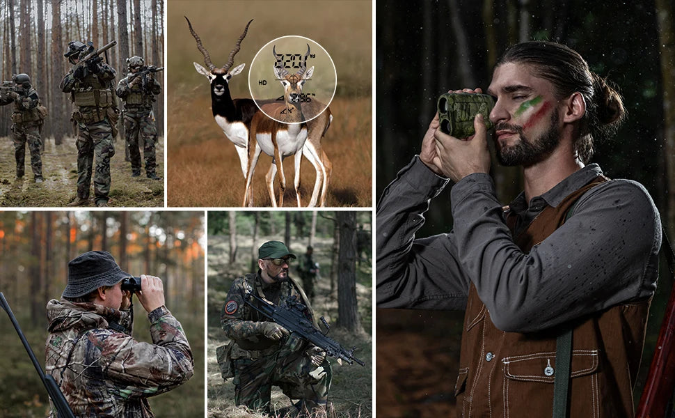 MILESEEY PF2E Laser Rangefinder 600m for Golf & Hunting