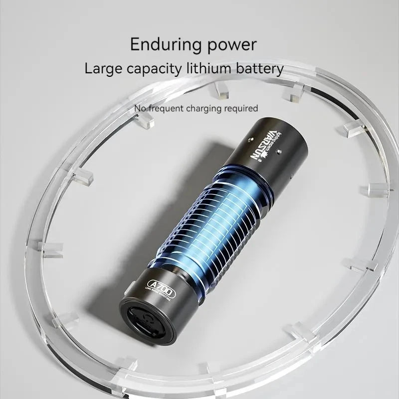WARSUN A700 800 Lumen USB-C Rechargeable 18650 Flashlight with COB Side Light