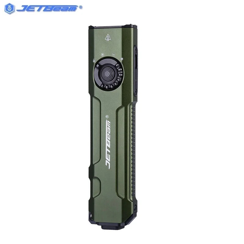 JETBEAM E26 Tactical Flashlight – 2000 Lumen USB-C Rechargeable Torch for Outdoor and Self Defence