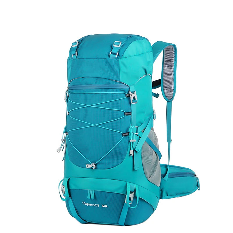 WESTTUNE 50L Hiking Backpack with Rain Cover – Durable Outdoor Rucksack for Trekking & Camping