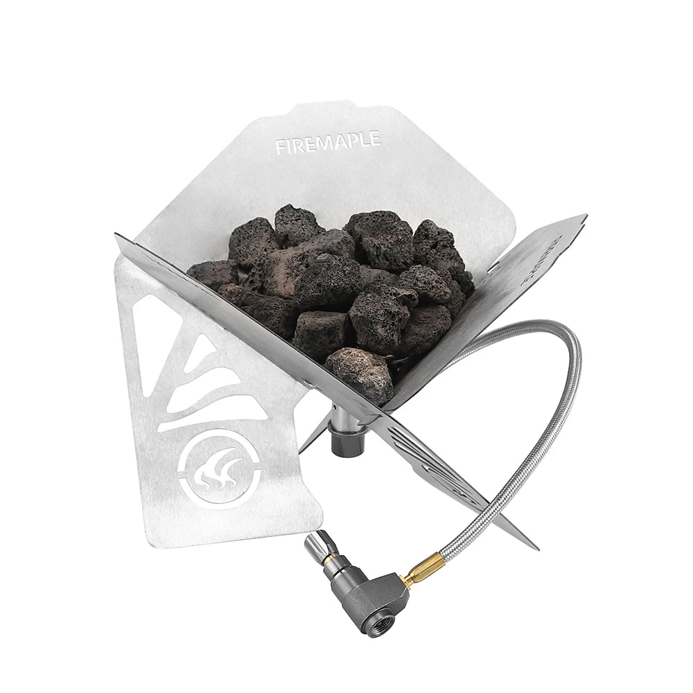 FIRE MAPLE ANTARCTI Gas Fire Pit – Windproof Mini Outdoor Heater for Camping