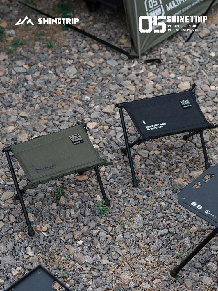 SHINETRIP 05 Series Ultra-Light Folding Stool – Portable Aluminium Alloy Camping Seat