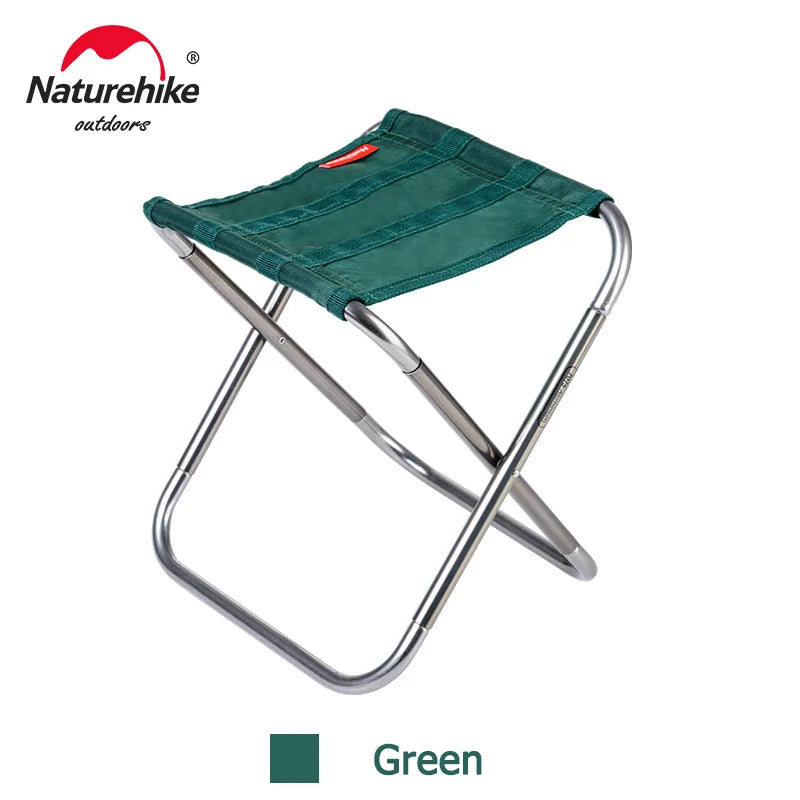 NATUREHIKE Lightweight Outdoor Camping Chair Aluminium Folding Fishing Stool