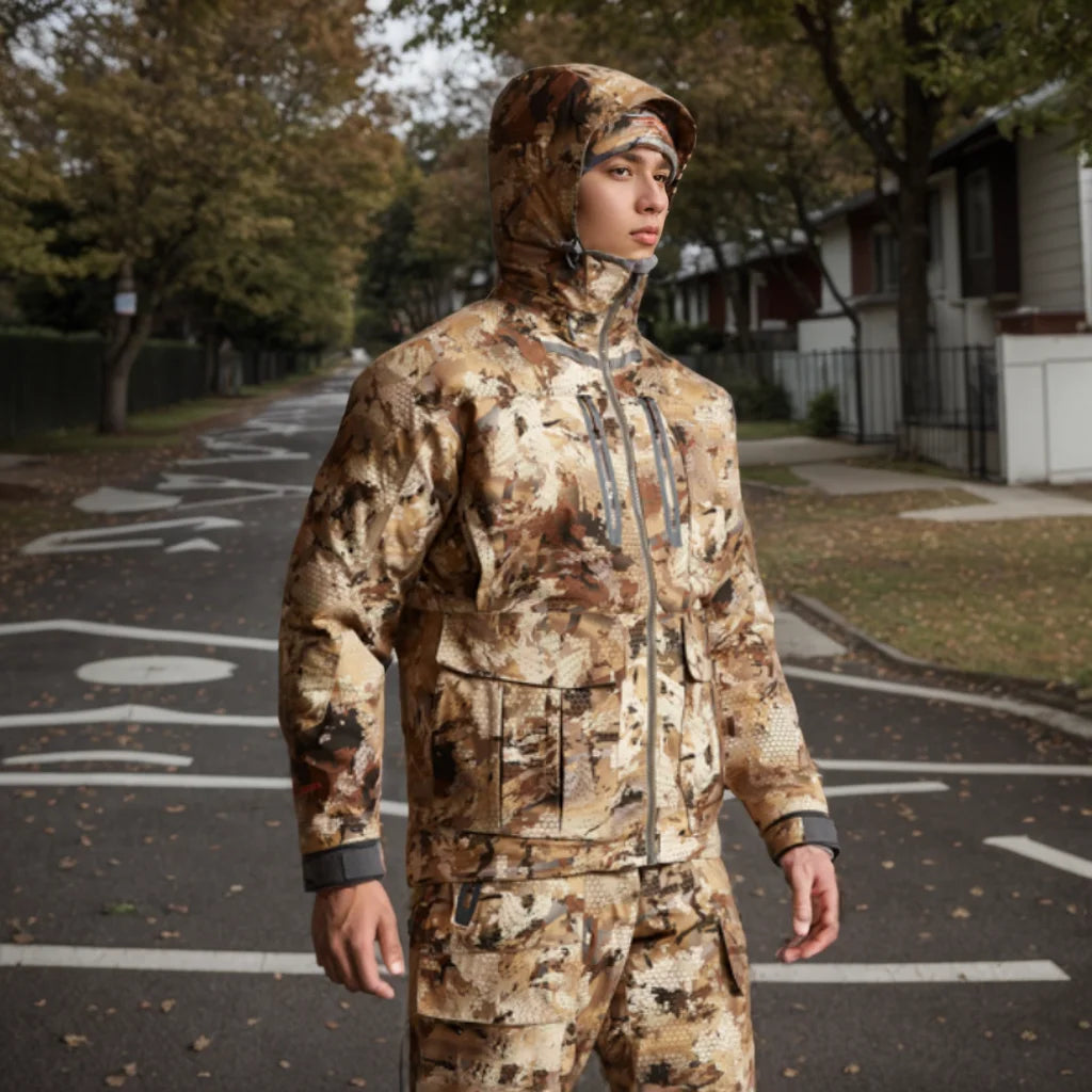 AINFAD Northern Aerolite Insulated Jacket - Winter Duck Hunting Swamp Camouflage Suit for Extreme Conditions