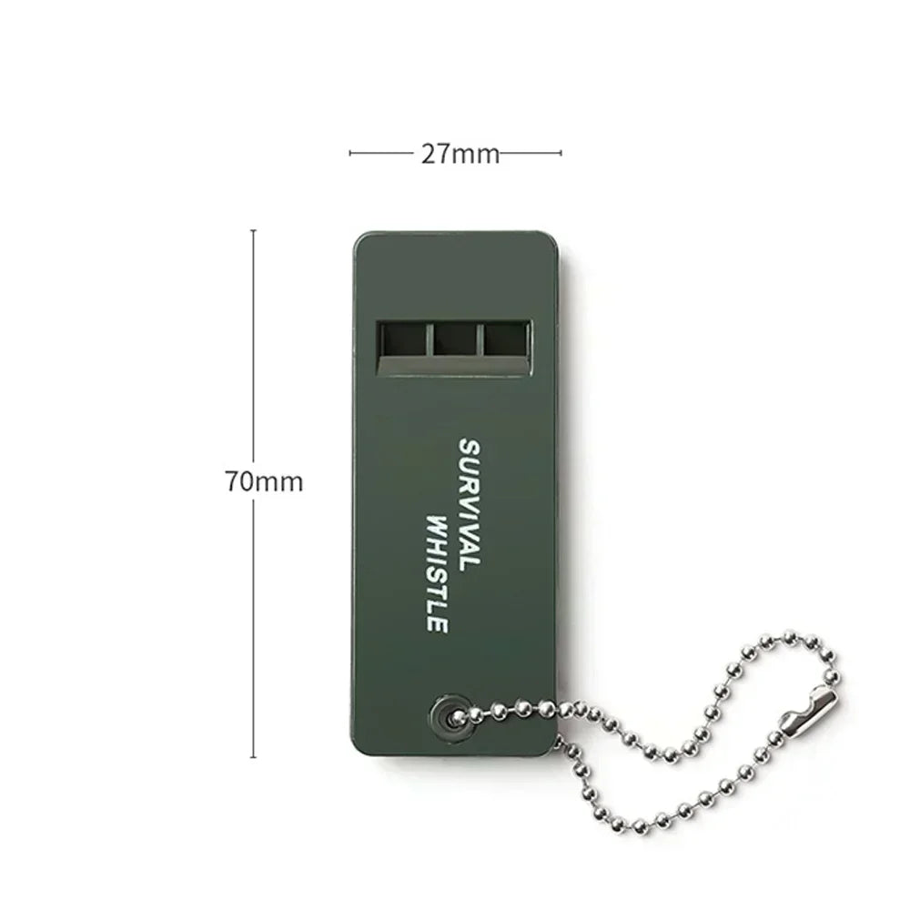 Portable High Decibel Survival Whistle for Camping and Emergency Use