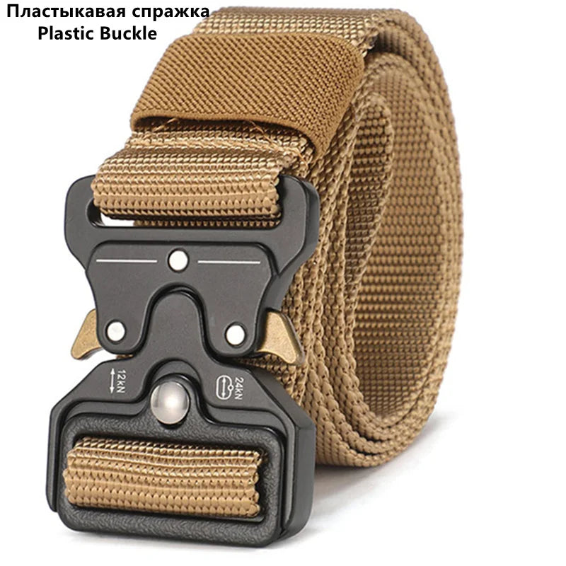 FENRUIEN Tactical Nylon Canvas Belt Multifunctional Buckle