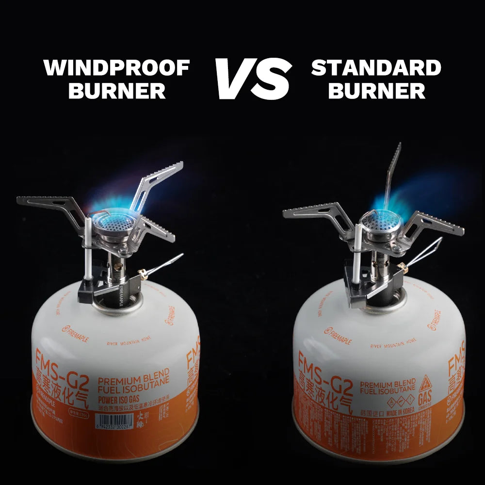 FIRE MAPLE Torch Gas Stove - 59g Ultralight Burner with Piezo Ignition for NZ Hunting Expeditions