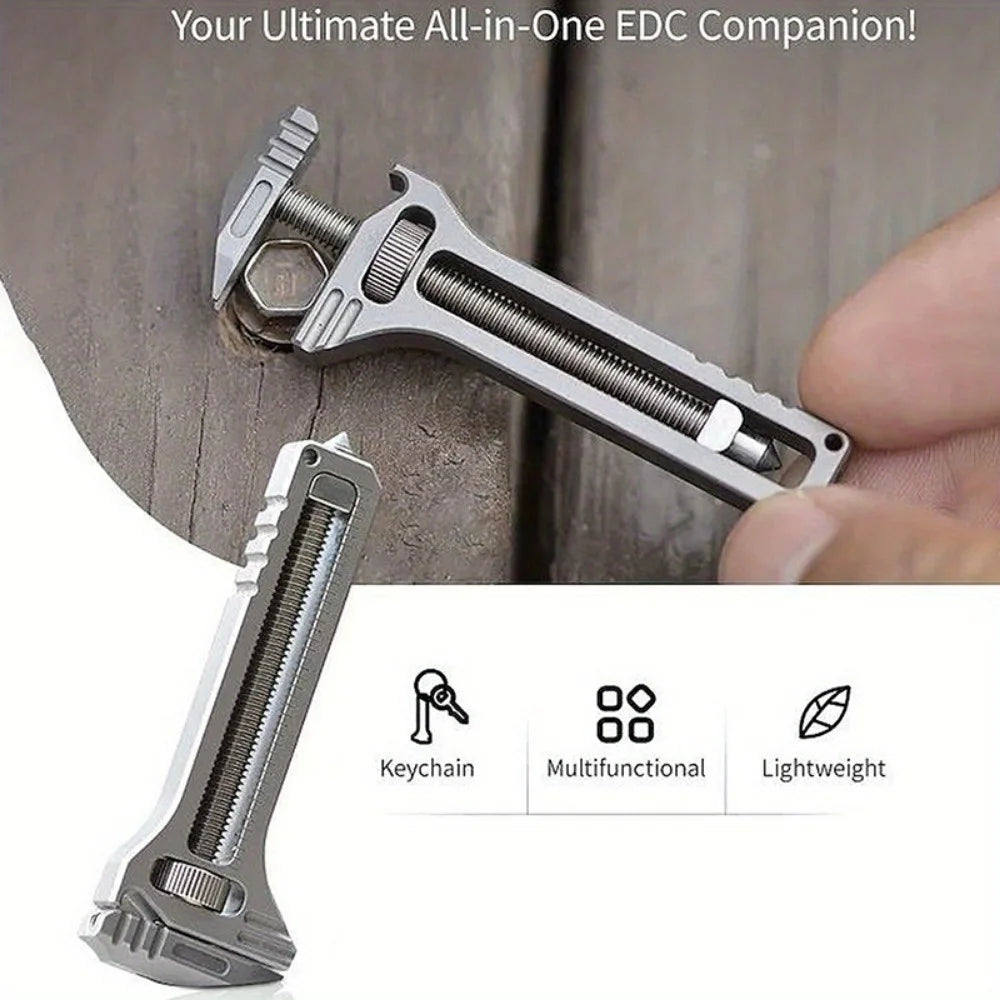 Compact EDC Multi Tool Keychain Pocket Cutter for Camping and Survival