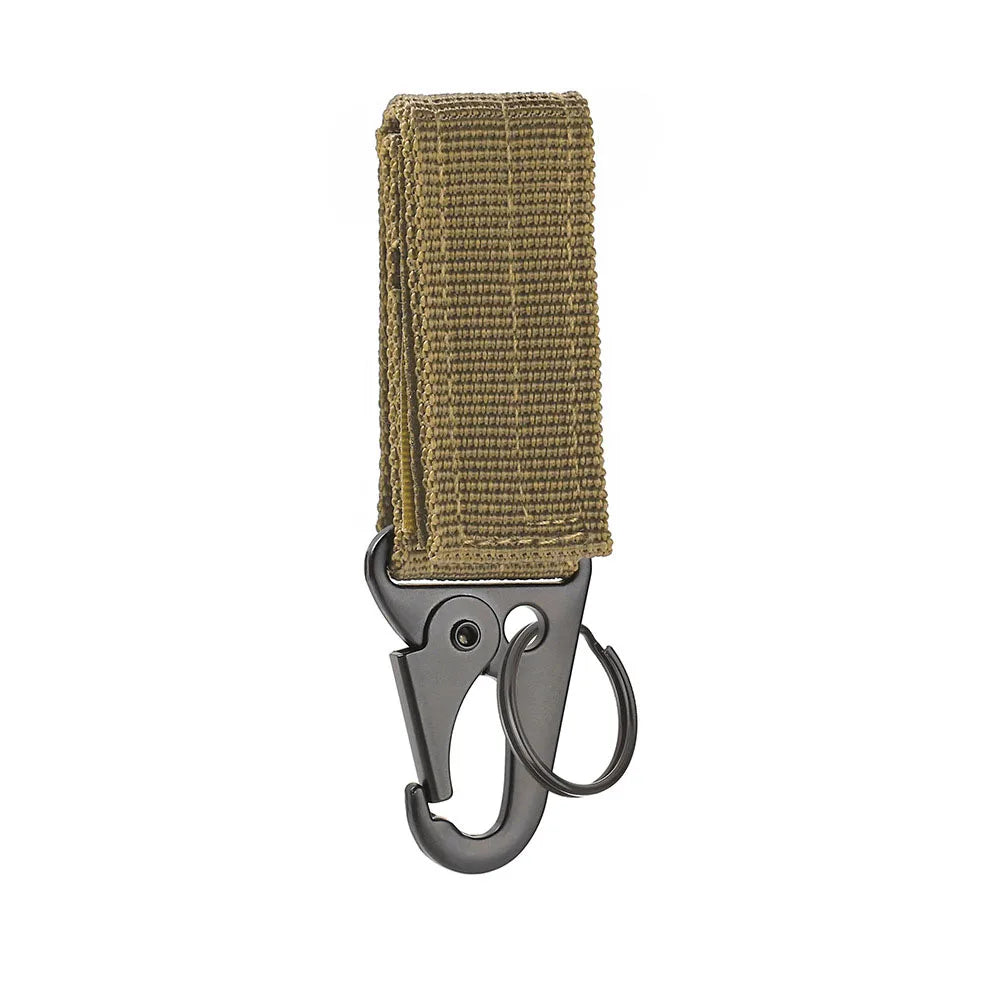 LISM Tactical MOLLE Clip Buckle – Nylon Belt Keychain Holder for Outdoor & Camping