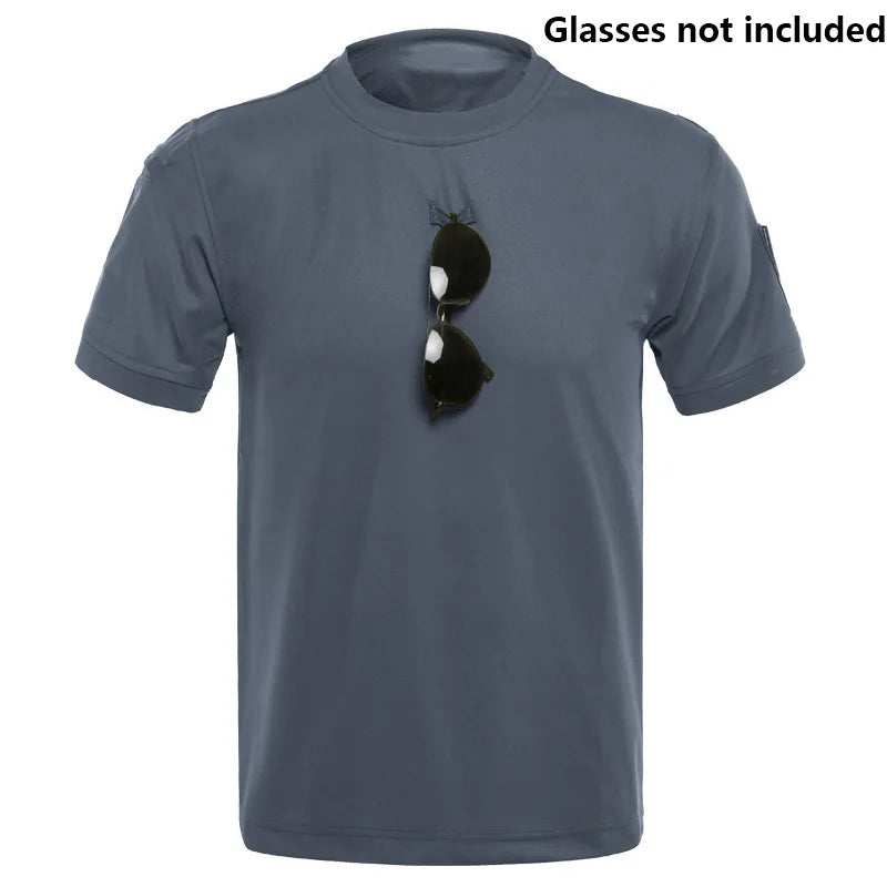 MEGE KNIGHT Men's Quick-Dry Hunting T-Shirt - Breathable Camouflage Top for NZ Summer Expeditions