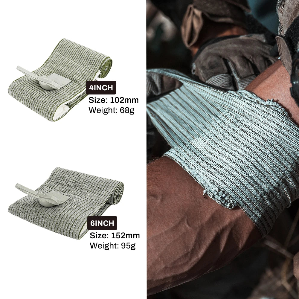 RHINO RESCUE 4" Emergency Compression Bandage Tactical Trauma Wound Dressing