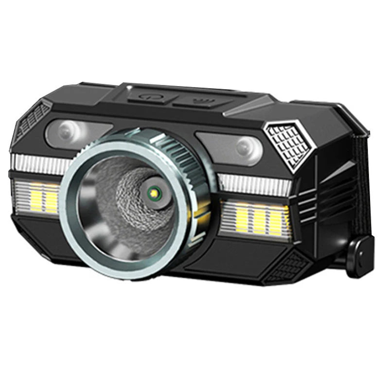 WARSUN WD09 800 Lumen Zoomable USB-C Rechargeable LED Headlamp with COB Side Light
