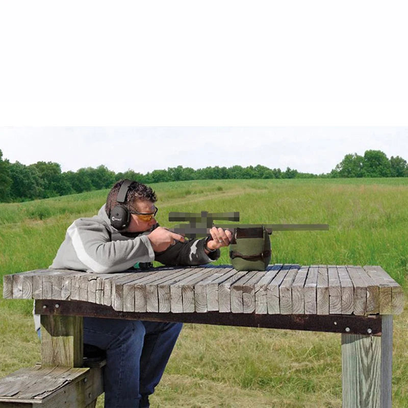 Tactical Sniper Shooting Gun Rest Bag Set – Front & Rear Unfilled Sandbag for Rifle Support