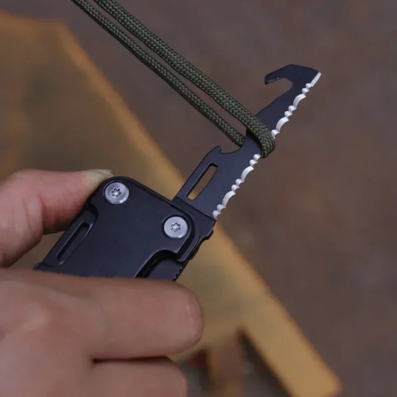 BHBT Mini Multitool Folding Knife with Screwdrivers for EDC and Camping