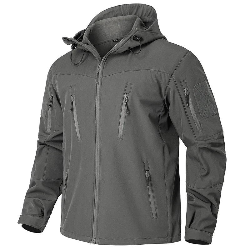 REFIRE GEAR Men's Waterproof Softshell Tactical Jacket - Fleece-Lined Hunting Windbreaker for NZ Conditions