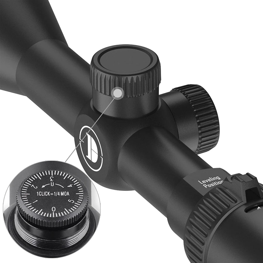 DISCOVERYOPT MS 3-9×40 Spring Riflescope - MOA Reticle Hunting Scope with Lockable Turrets