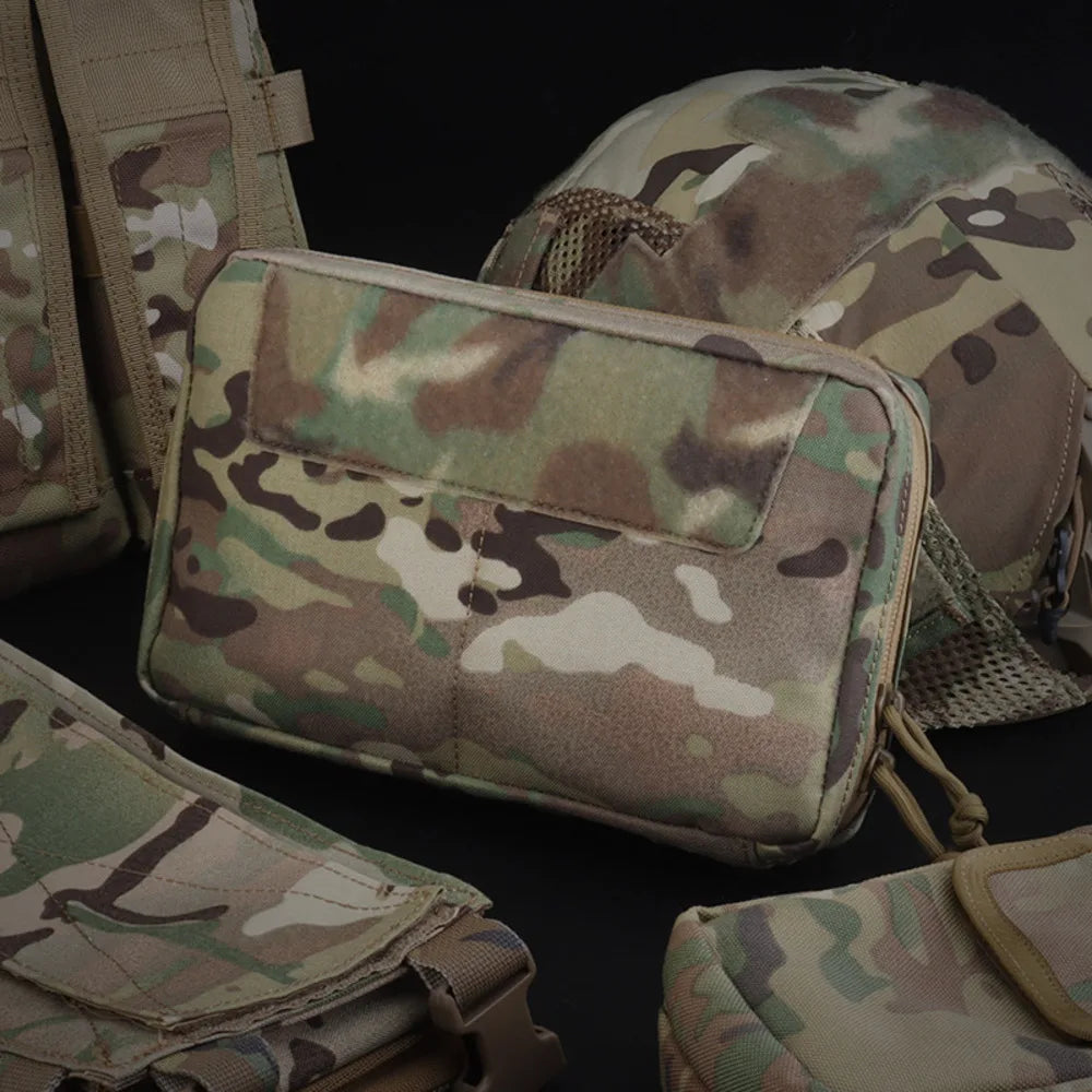 TACTIFANS MOLLE Utility Admin Pouch – Zipper GP Pouch for Hunting Vests & Plate Carriers