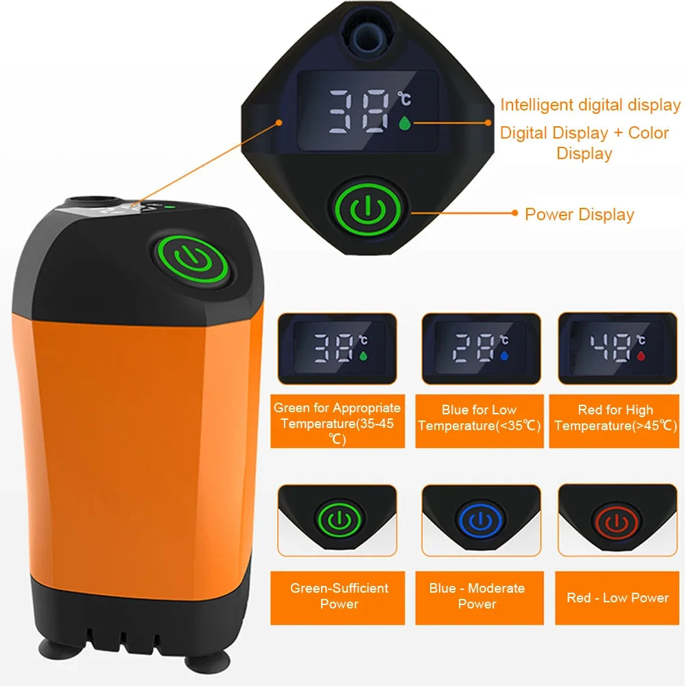 Outdoor Camping Shower IPX7 Waterproof Portable Electric Shower Pump for Hiking, Travel, Beach, Pets