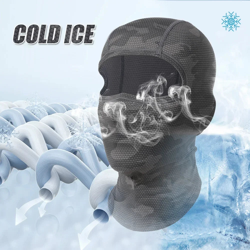 GUMAO Cooling Balaclava Cycling Face Mask Ice Silk Headgear