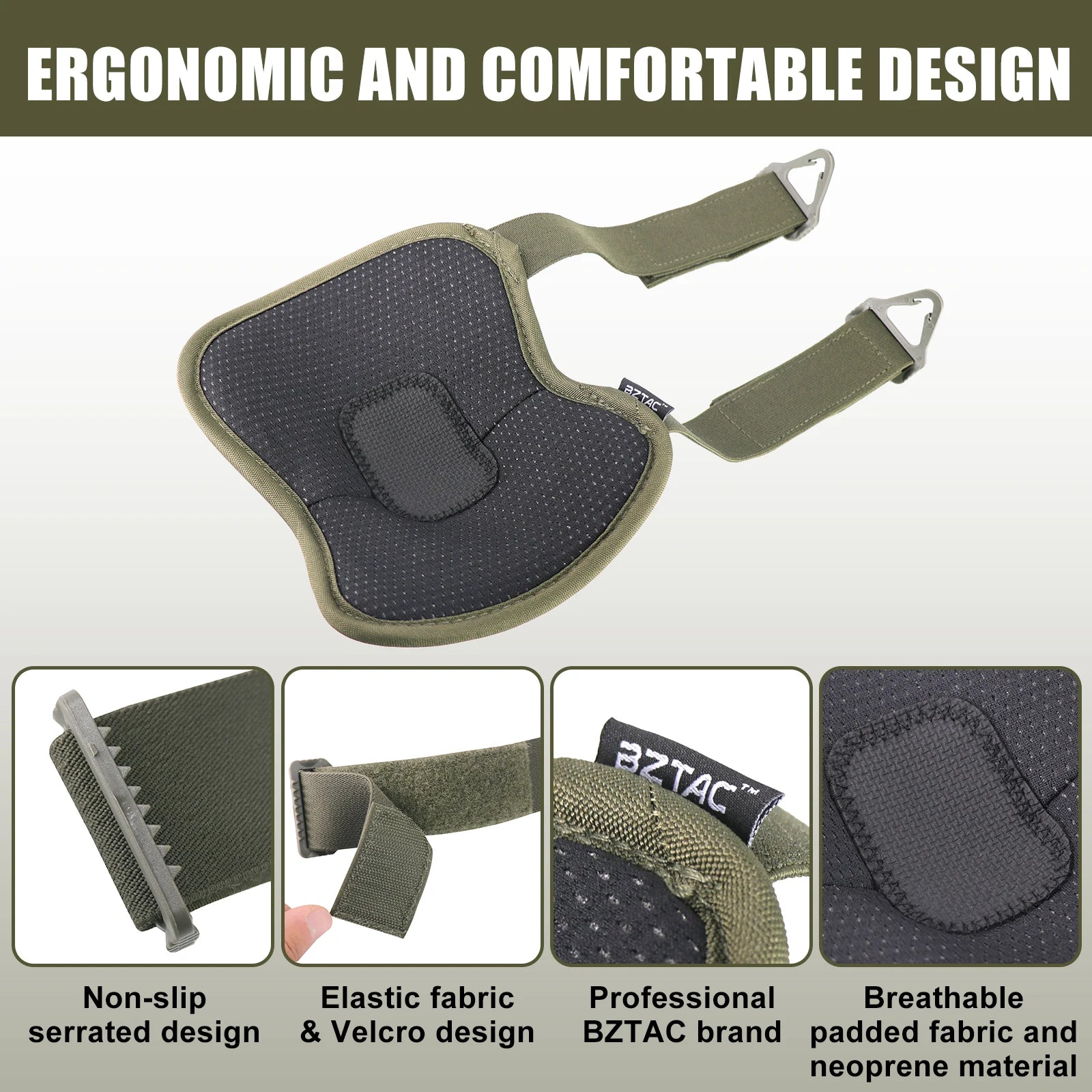 Heavy Duty Tactical Knee Pads – Foam Padded Combat Gear for Hunting and Outdoor Use