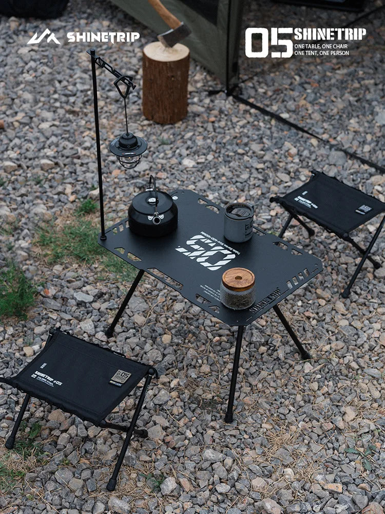 SHINETRIP 05 Series Ultra-Light Folding Stool – Portable Aluminium Alloy Camping Seat