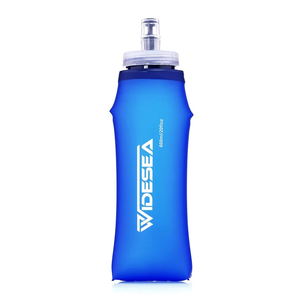 WIDESEA 600ml Soft Water Bottle – Lightweight Folding Hydration Flask for Outdoor Sports