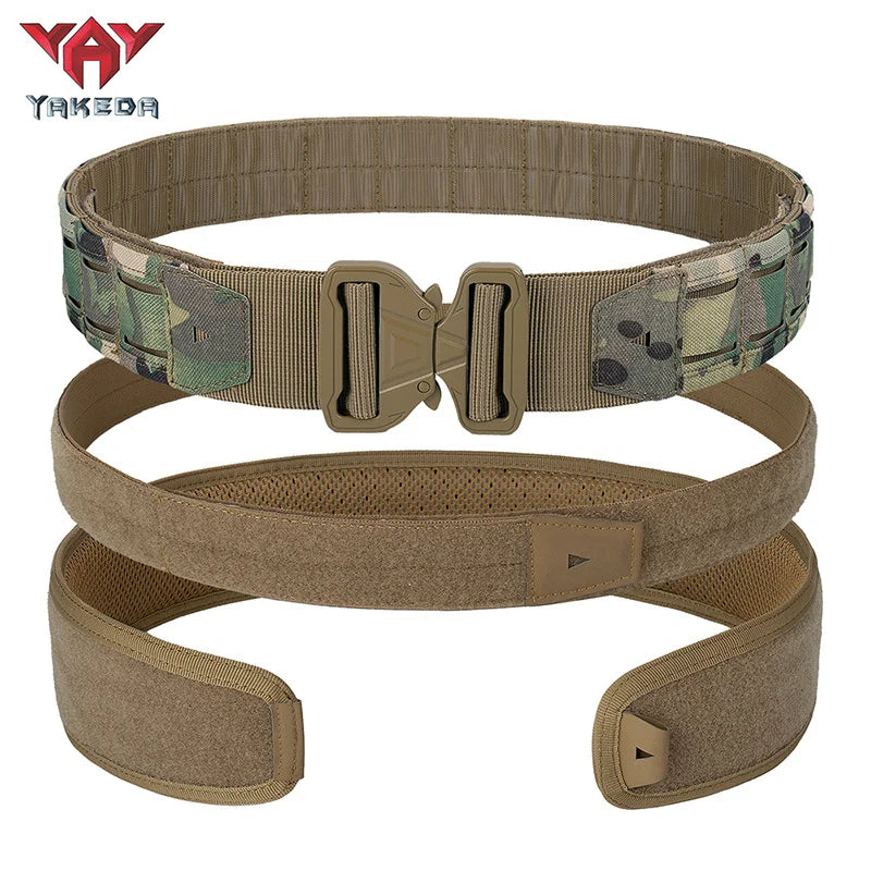 YAKEDA Battle Molle Riggers Belt 3-in-1 Heavy Duty Tactical System