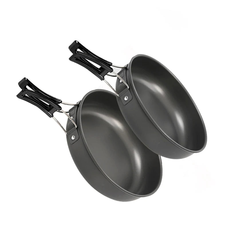 WESTTUNE Camping Frying Pan – Lightweight Aluminium Cookware with Foldable Handle