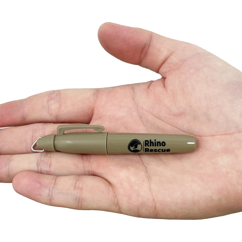 RHINO RESCUE Tactical Pen – Durable EDC Tool for Camping, Hiking & Survival