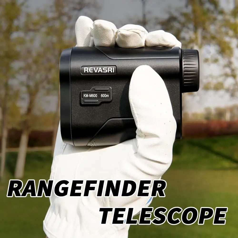 REVASRI 600m Golf Laser Rangefinder Rechargeable with Slope & Flag Lock