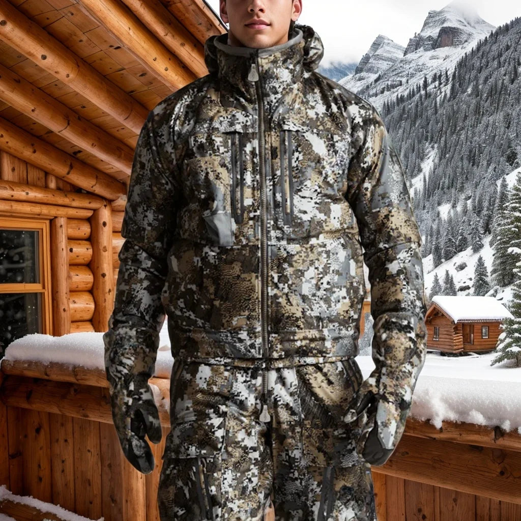 AINFAD Men's Incinerator Aerolite Hunting Jacket - Waterproof Insulated Camouflage Coat for Fishing & Hunting