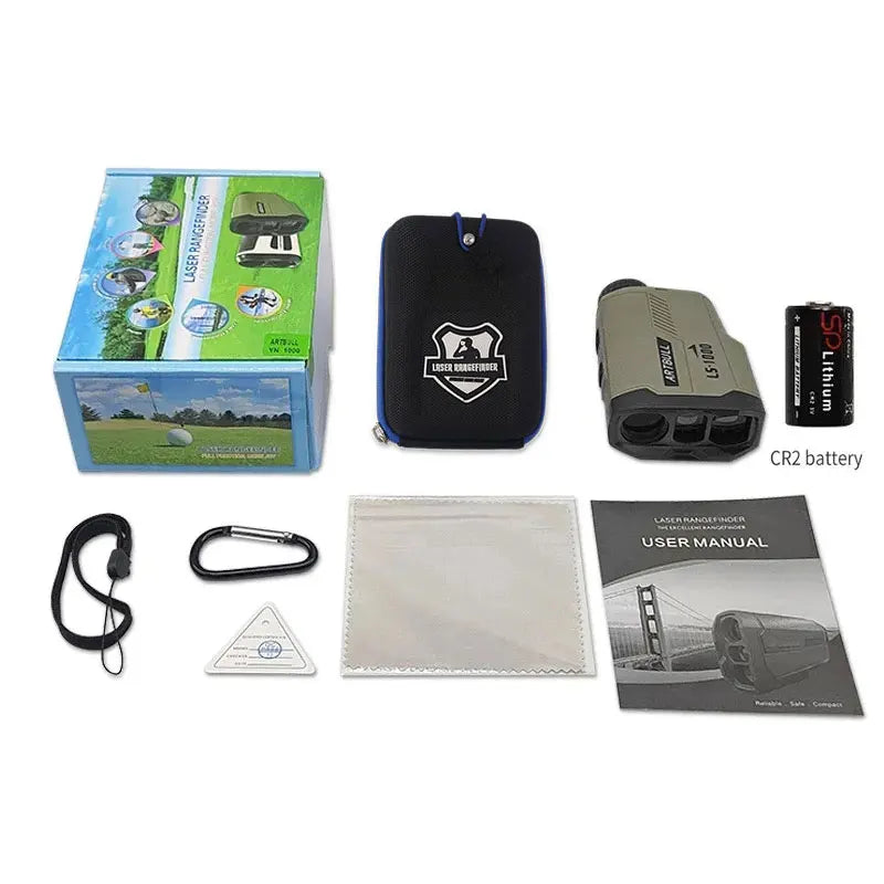 ARTBULL Golf Laser Rangefinder 1000M with Slope & Flag Lock