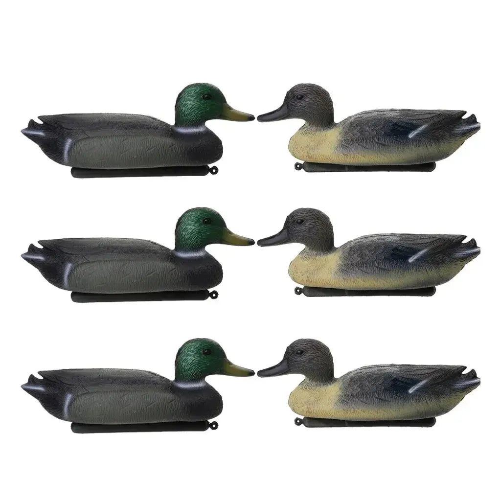Floating 3D Duck Decoy 1/6PCS – Realistic Hunting & Fishing Lure with Weighted Keel, Accessories
