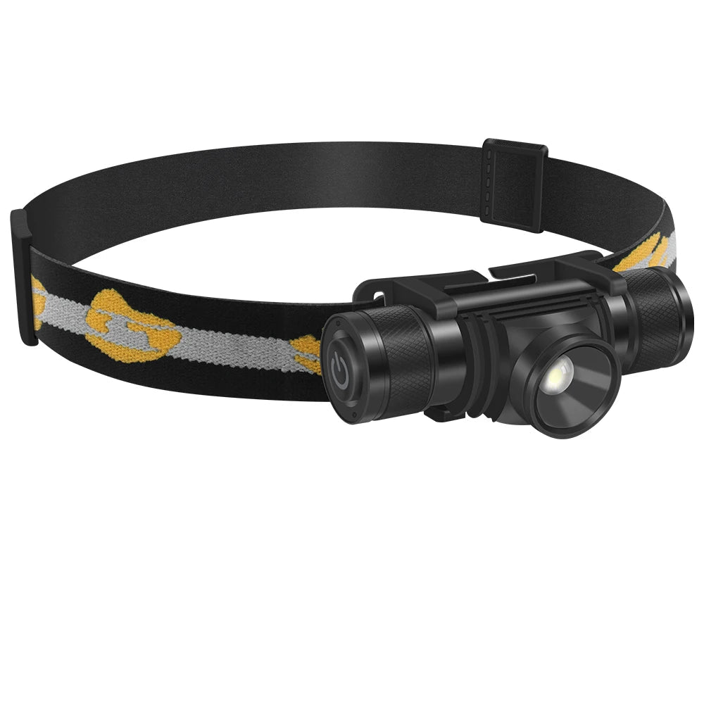 BORUIT D20 USB-C Rechargeable Headlamp 1000lm Zoomable Waterproof Torch for Outdoors