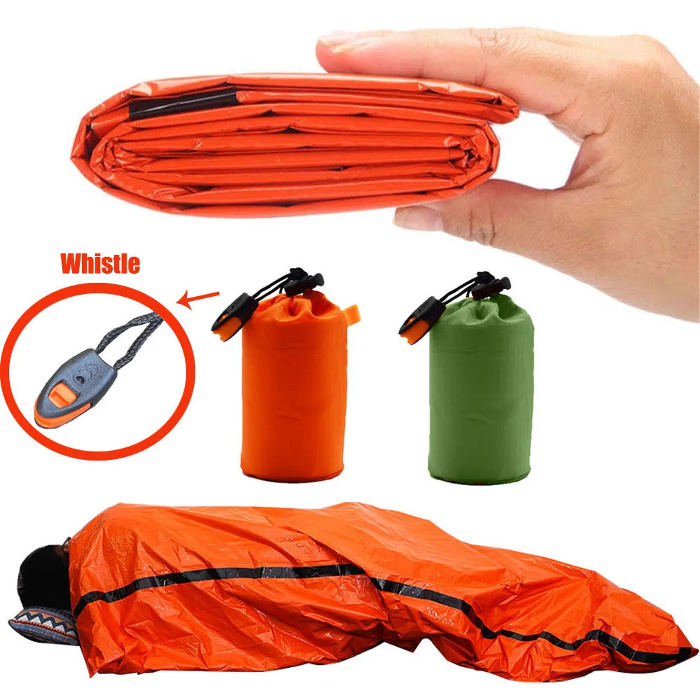 Portable Waterproof Emergency Survival Sleeping Bag for Camping and First Aid
