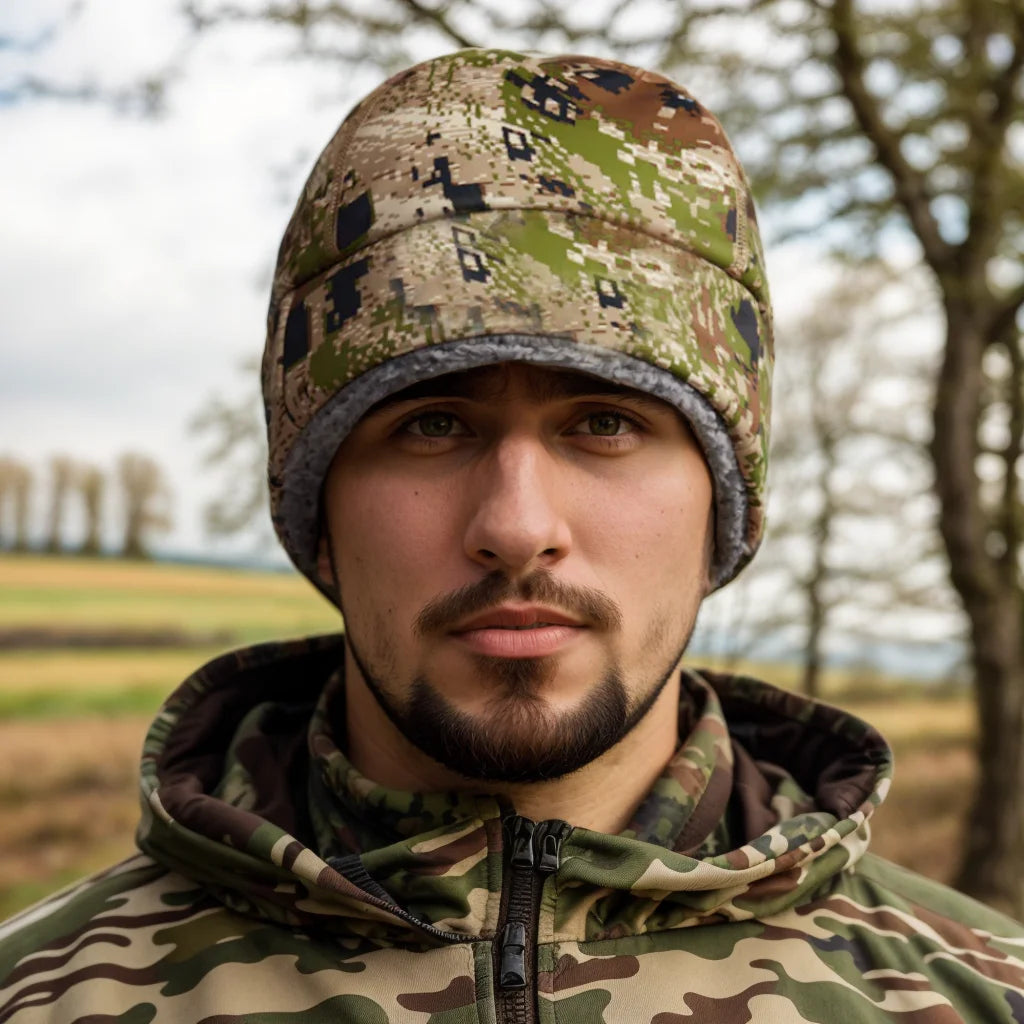 AINFAD Men's Jetstream Insulated Beanie - Three-in-One Fabric Winter Hat with 3M Thinsulate