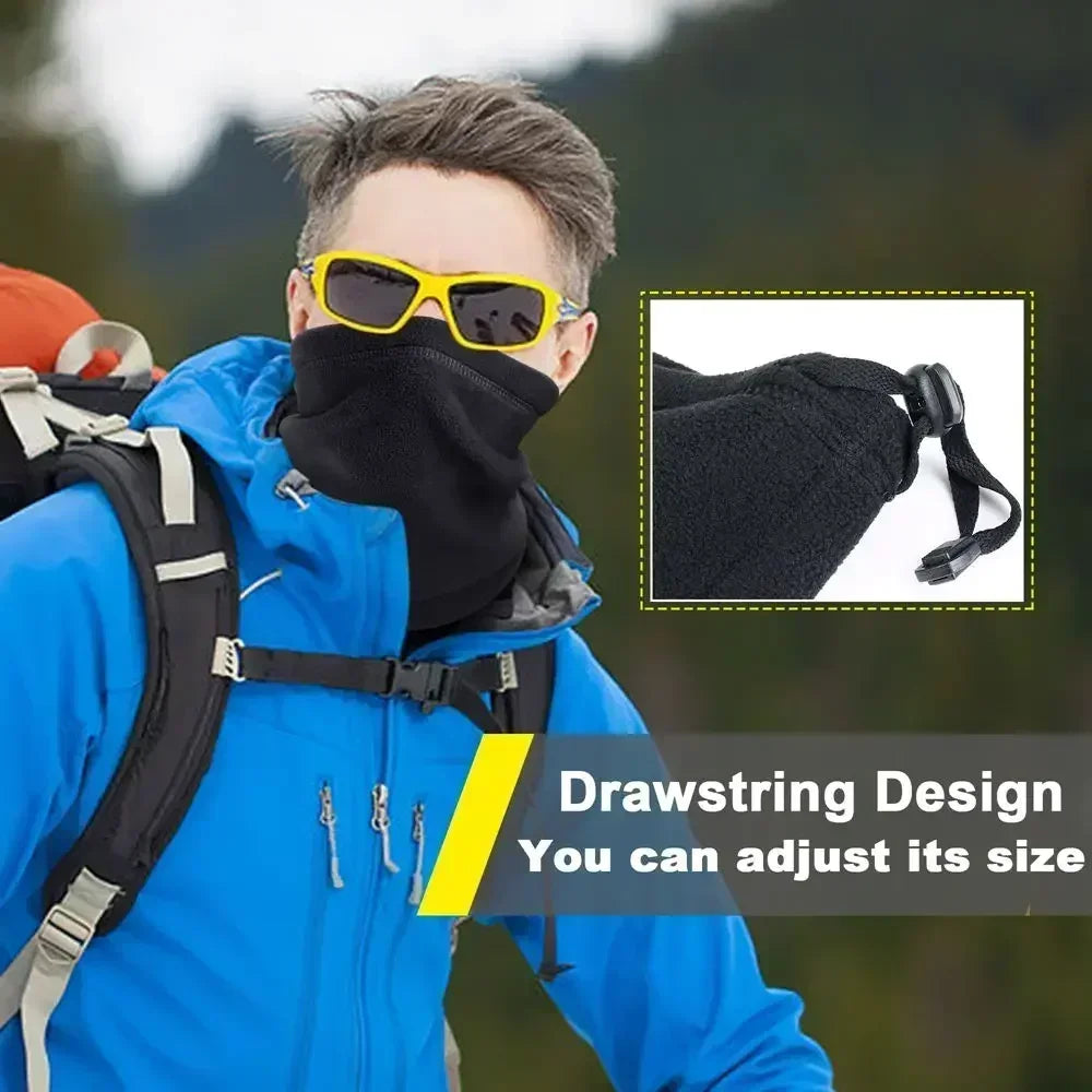 GUMAO Winter Neck Warmer Gaiter – Thermal Fleece Face Cover for Hiking, Cycling, Skiing