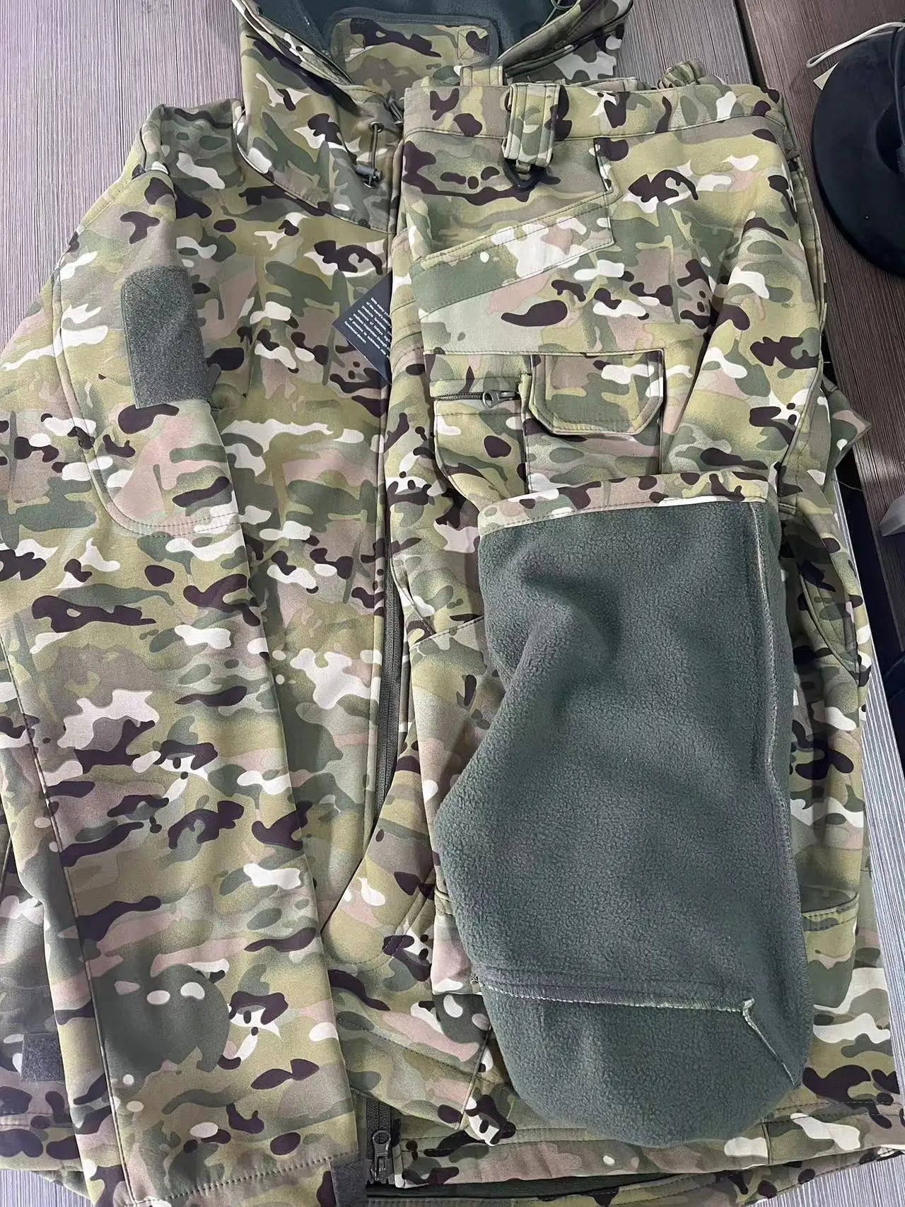 MAZEROUT Men's Winter Softshell Jacket & Cargo Trousers S-5XL