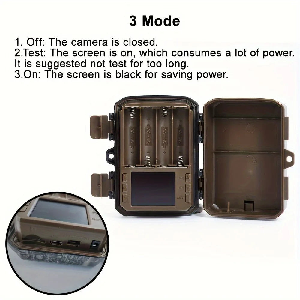 ZUIDID Mini 1080P Trail Camera with Night Vision & Waterproof Design