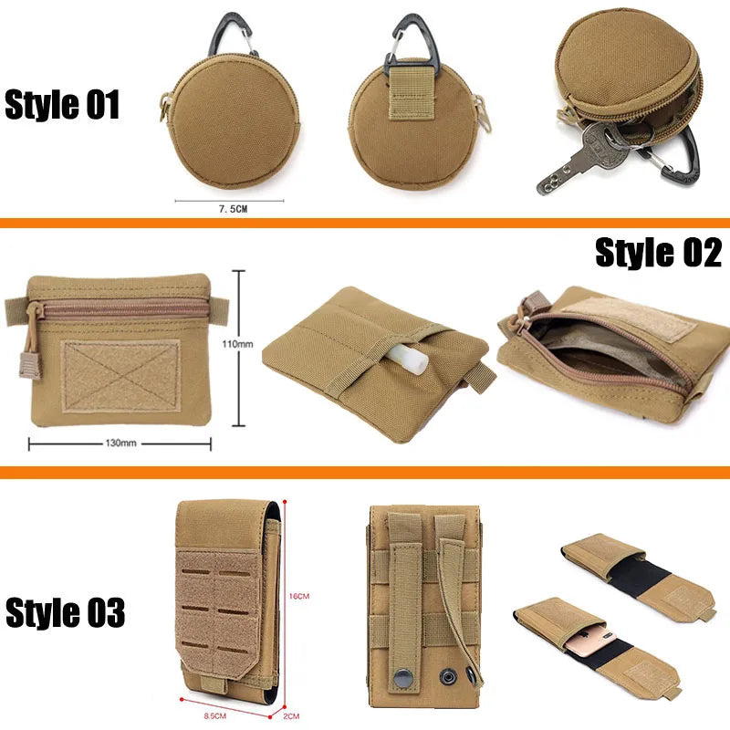 OPHIDIANTAC Molle Waist Bag EDC Pouch for Camping and Hunting