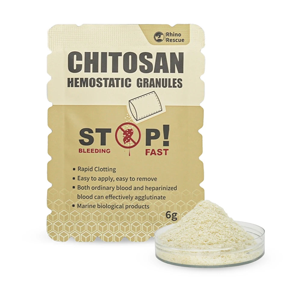 RHINO RESCUE Chitosan Hemostatic Gauze – Rapid Bleeding Control for Emergency Trauma Care