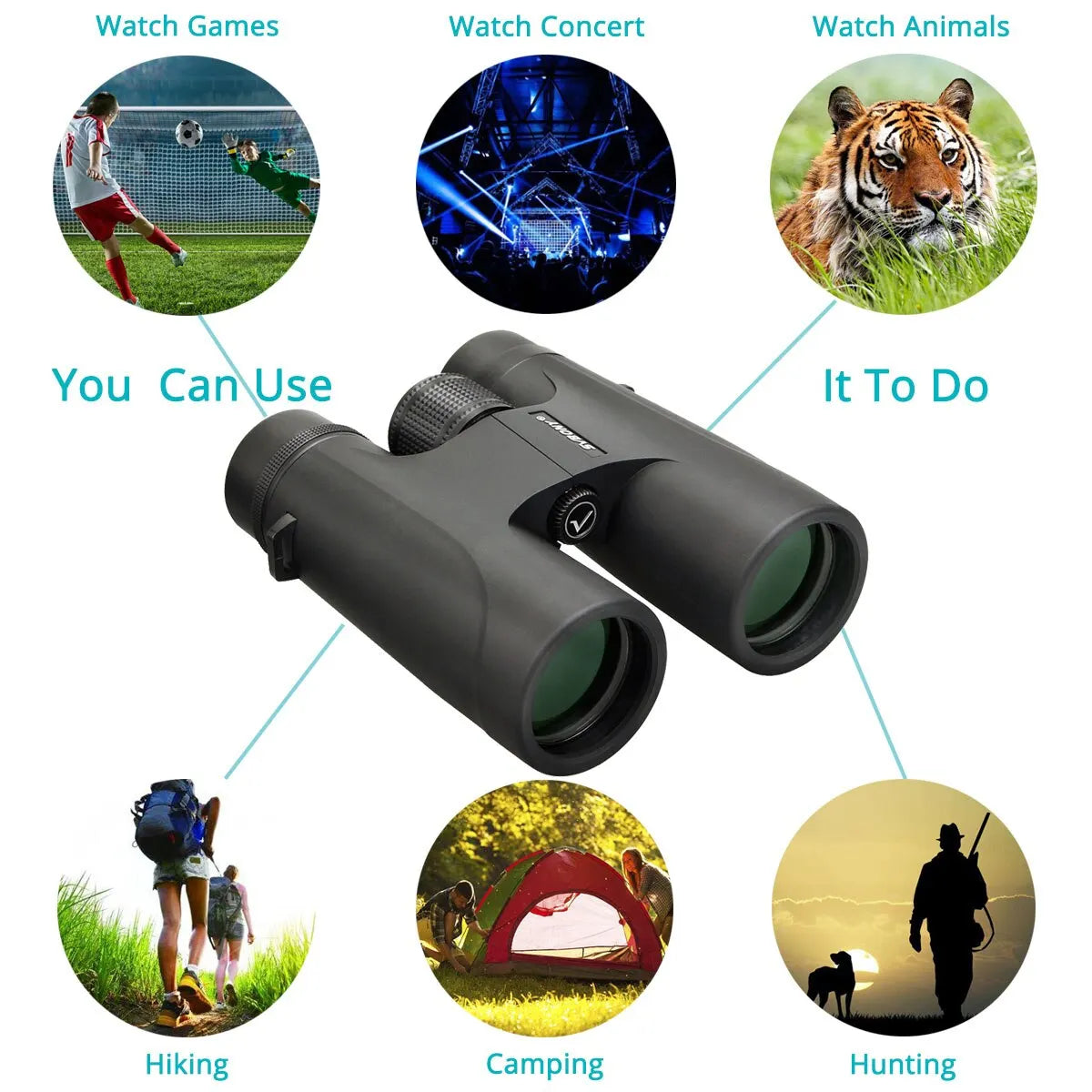 SVBONY F9333A/F9333B Professional HD Binoculars for Camping and Survival