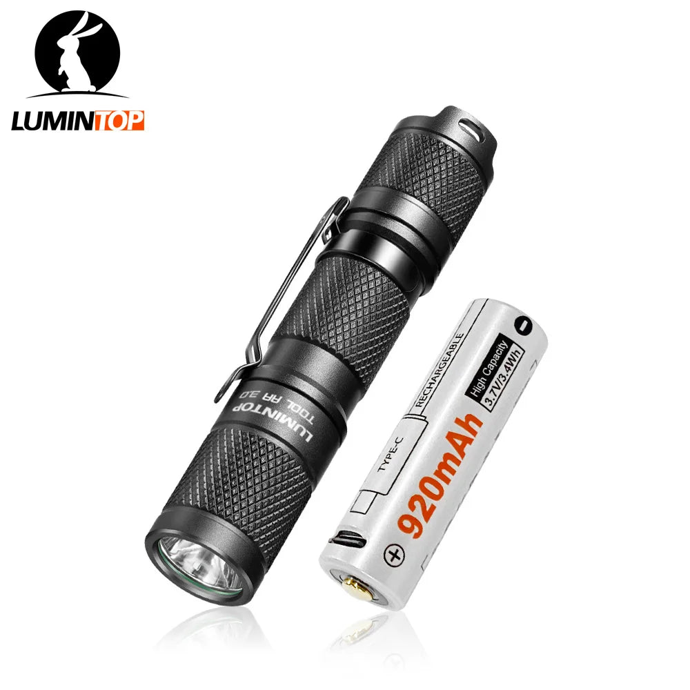 LUMINTOP Tool AA 3.0 EDC Flashlight - 900 Lumen Keychain Torch with AA/14500 Battery Options