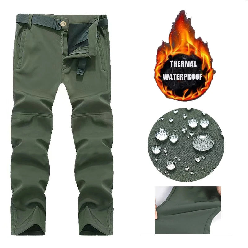 MAZEROUT Men's Winter Softshell Jacket & Cargo Trousers S-5XL